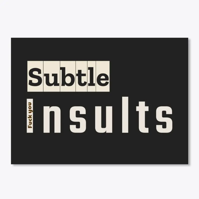 Subtle Insults Logo